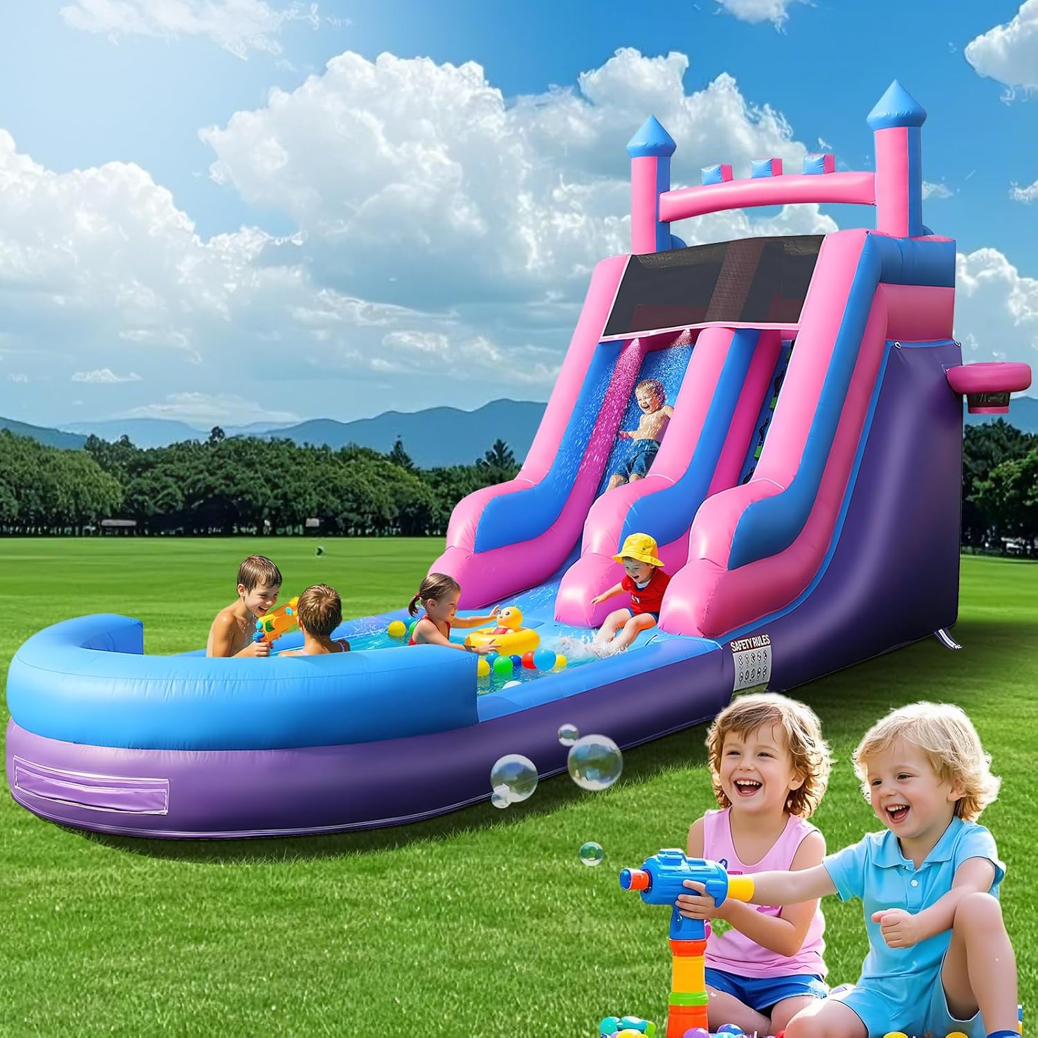 Kids Outdoor Inflatable Water Slide - Надувная водная горка для тяжелых условий