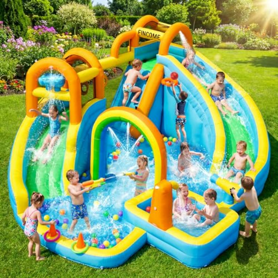 Kids Outdoor Inflatable Water Slide - Надувная водная горка для детей с