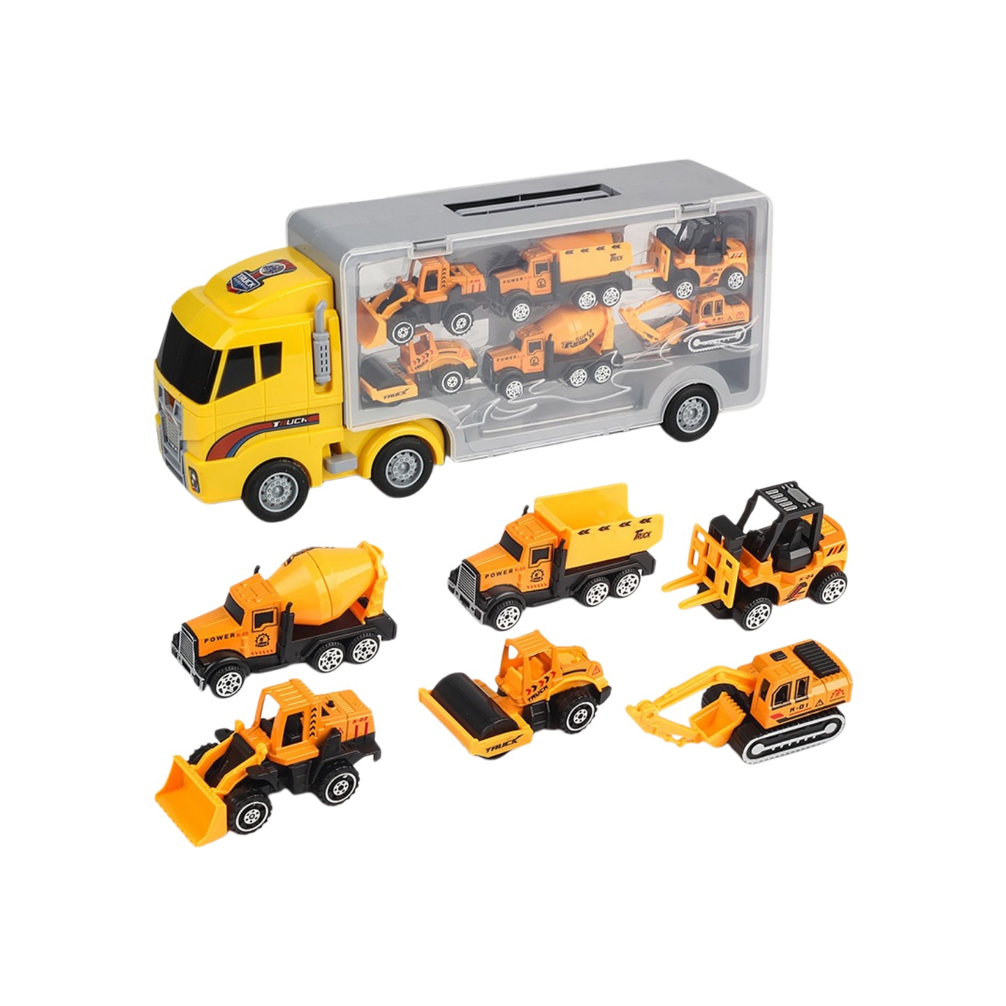 Kids Outdoor Excavator - Набор из 10 литых под давлением