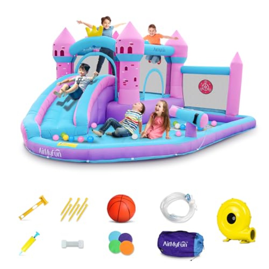 Kids Outdoor Inflatable Water Slide - Надувная водная горка-батут для детей 3-12
