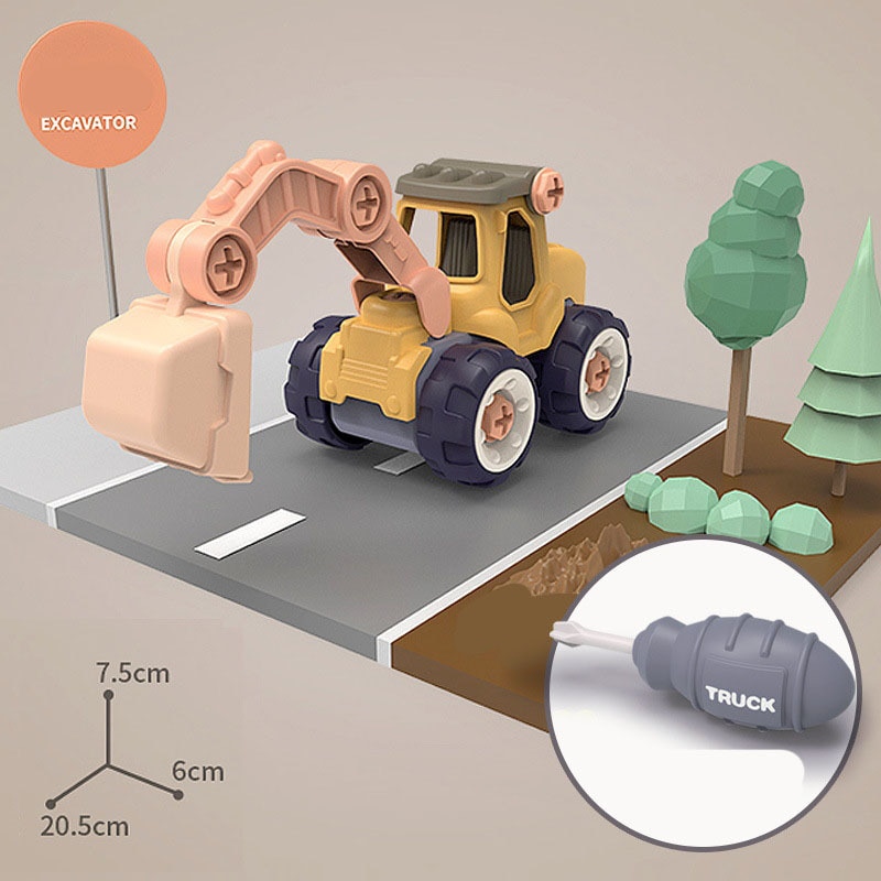 Дети Разборка DIY Гайка Сборка – обзор и цена Kids Outdoor Excavator