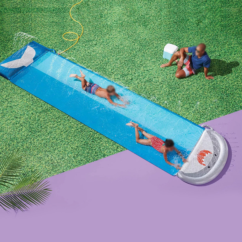 Надувная водная горка-бассейн  – обзор и цена Kids Outdoor Inflatable Water Slide