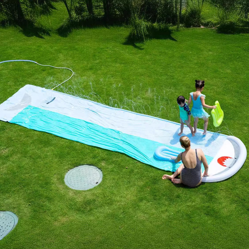 Надувная водная горка-бассейн  – обзор и цена Kids Outdoor Inflatable Water Slide