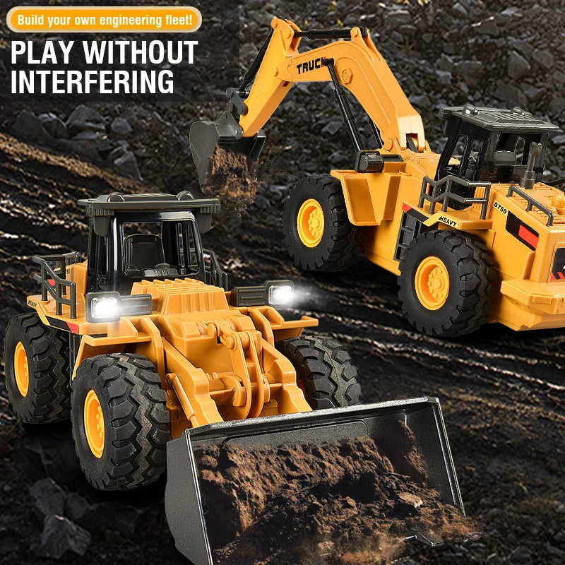 2,4G сплав, экскаватор с диста – обзор и цена Kids Outdoor Excavator