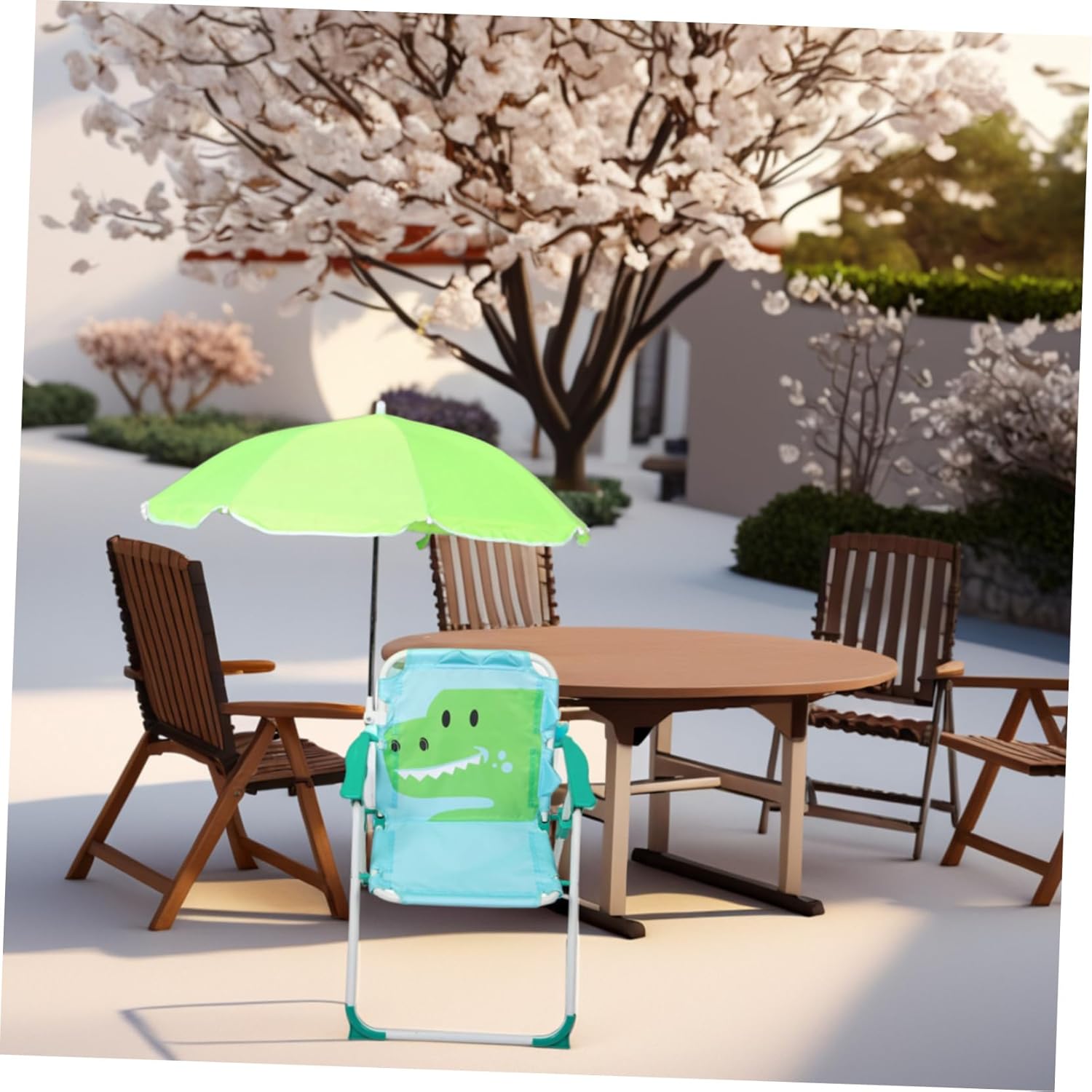1 комплект, складной шезлонг с – обзор и цена Kids Outdoor Lounge Chair With Umbrella