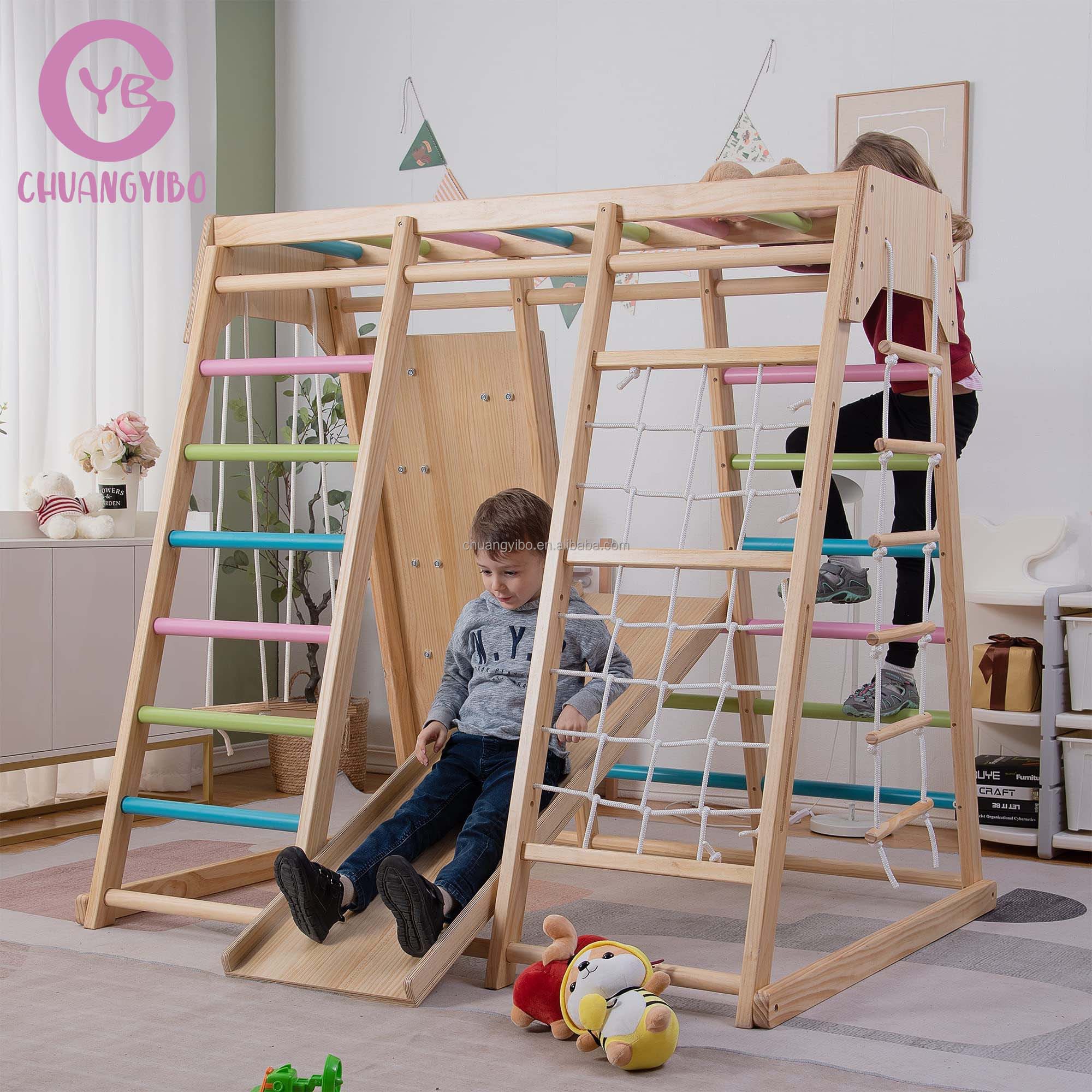 Деревянные горки и качели для  – обзор и цена Outdoor Children'S Park