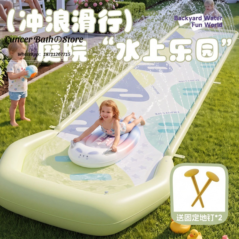 Надувная водная горка из ПВХ д – обзор и цена Outdoor Children'S Park