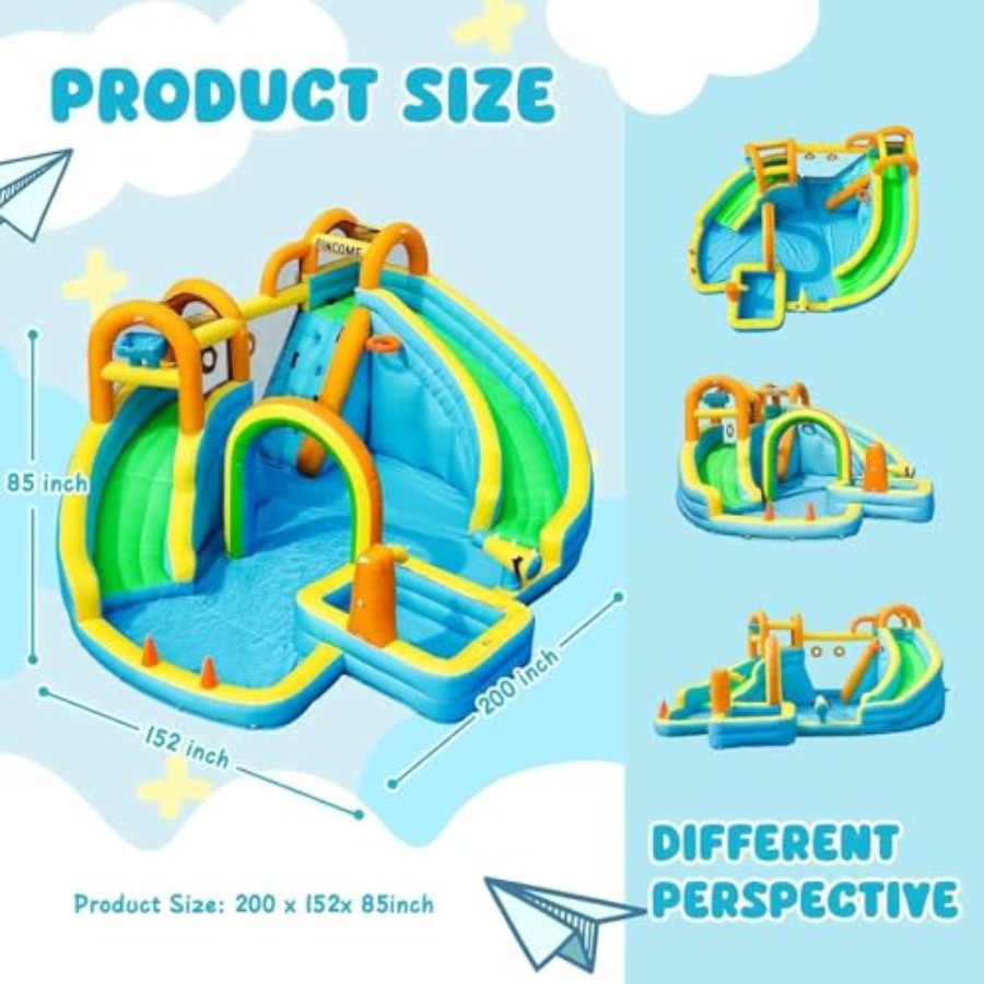 Надувной аквапарк для детей на – обзор и цена Kids Outdoor Inflatable Water Slide
