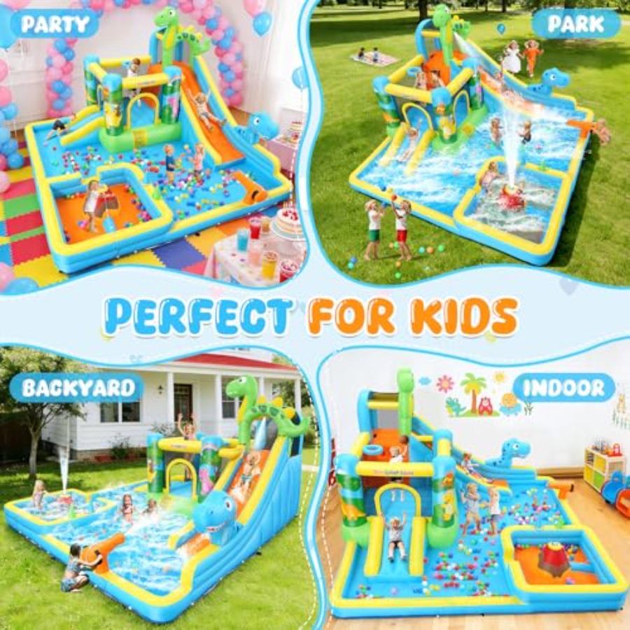 Надувная водная горка для улиц – обзор и цена Kids Outdoor Inflatable Water Slide