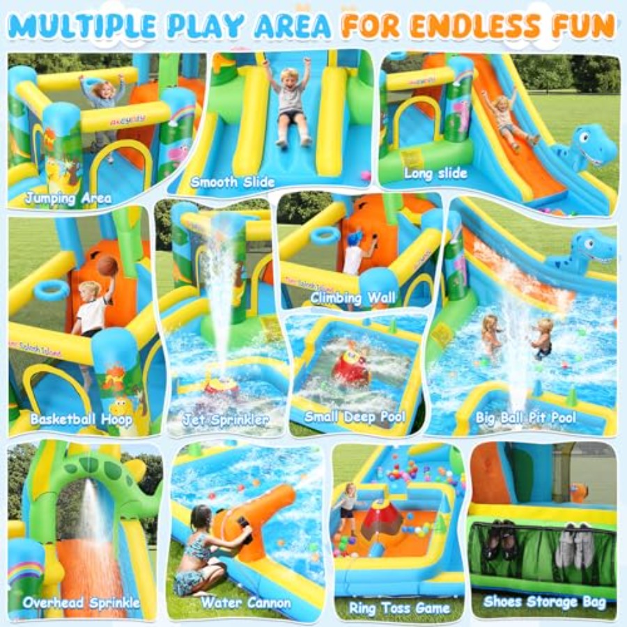 Надувная водная горка для улиц – обзор и цена Kids Outdoor Inflatable Water Slide