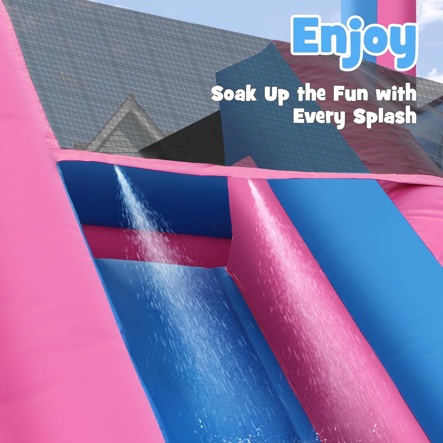 Надувная водная горка для тяже – обзор и цена Kids Outdoor Inflatable Water Slide