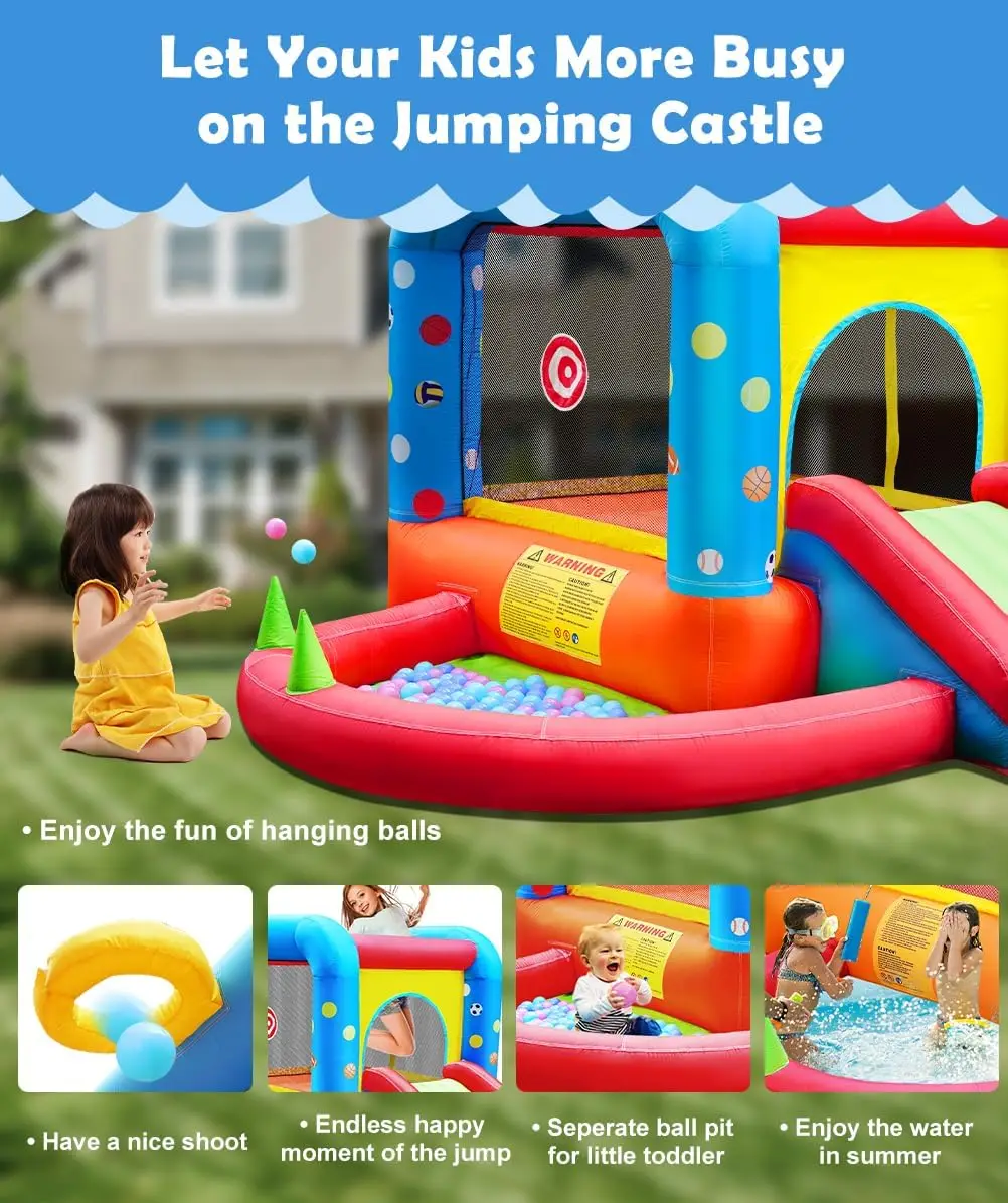 Надувной батут Step4Fun, детск – обзор и цена Kids Outdoor Inflatable Water Slide
