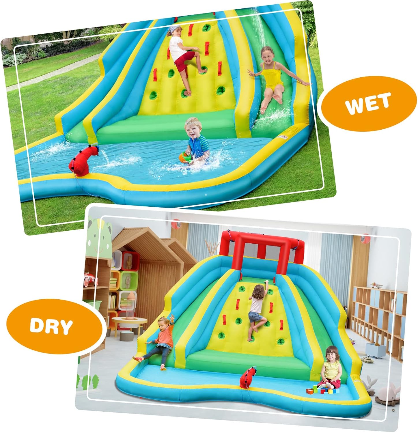 Гигантская надувная водная гор – обзор и цена Kids Outdoor Inflatable Water Slide