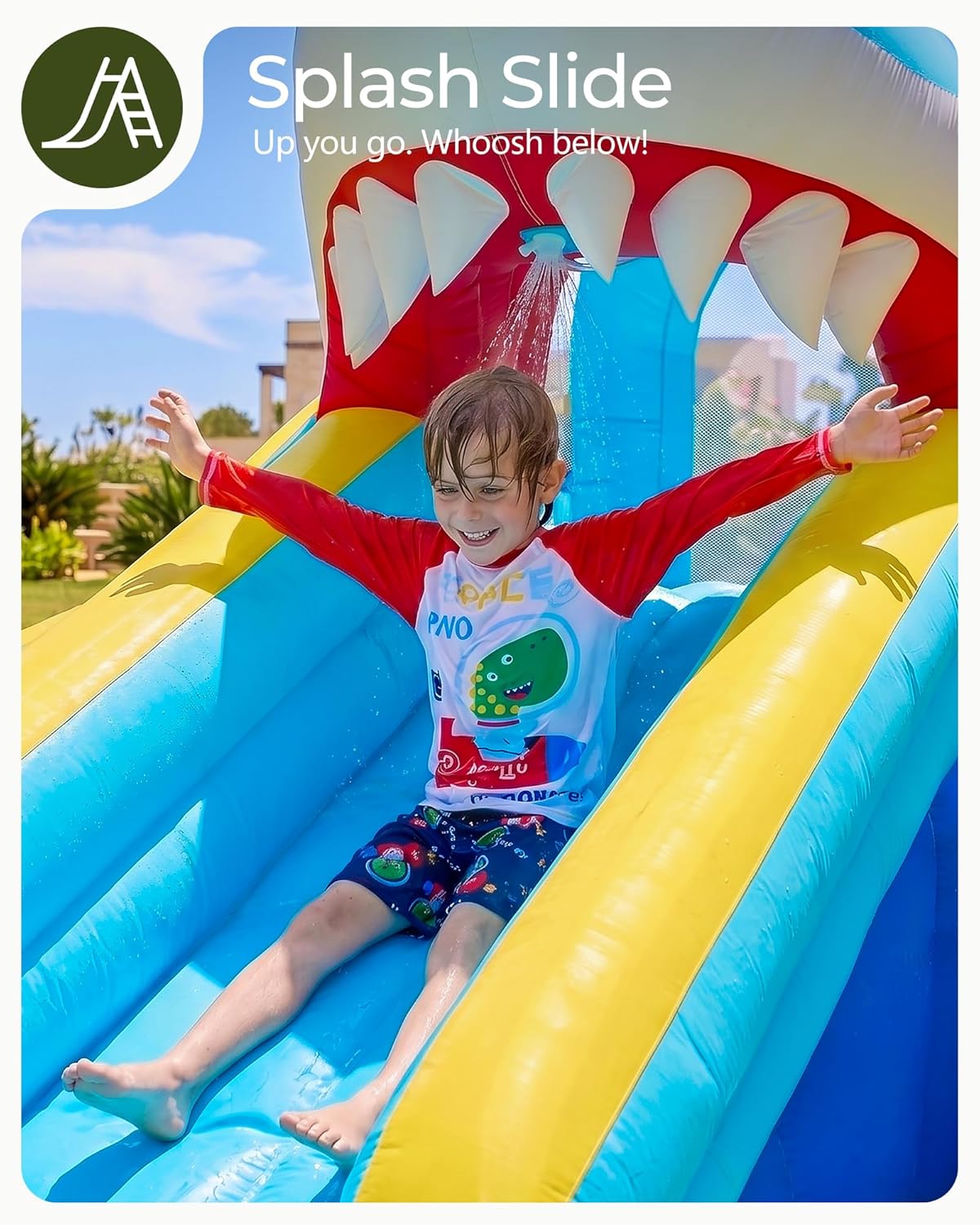 Надувная водная горка-батут дл – обзор и цена Kids Outdoor Inflatable Water Slide