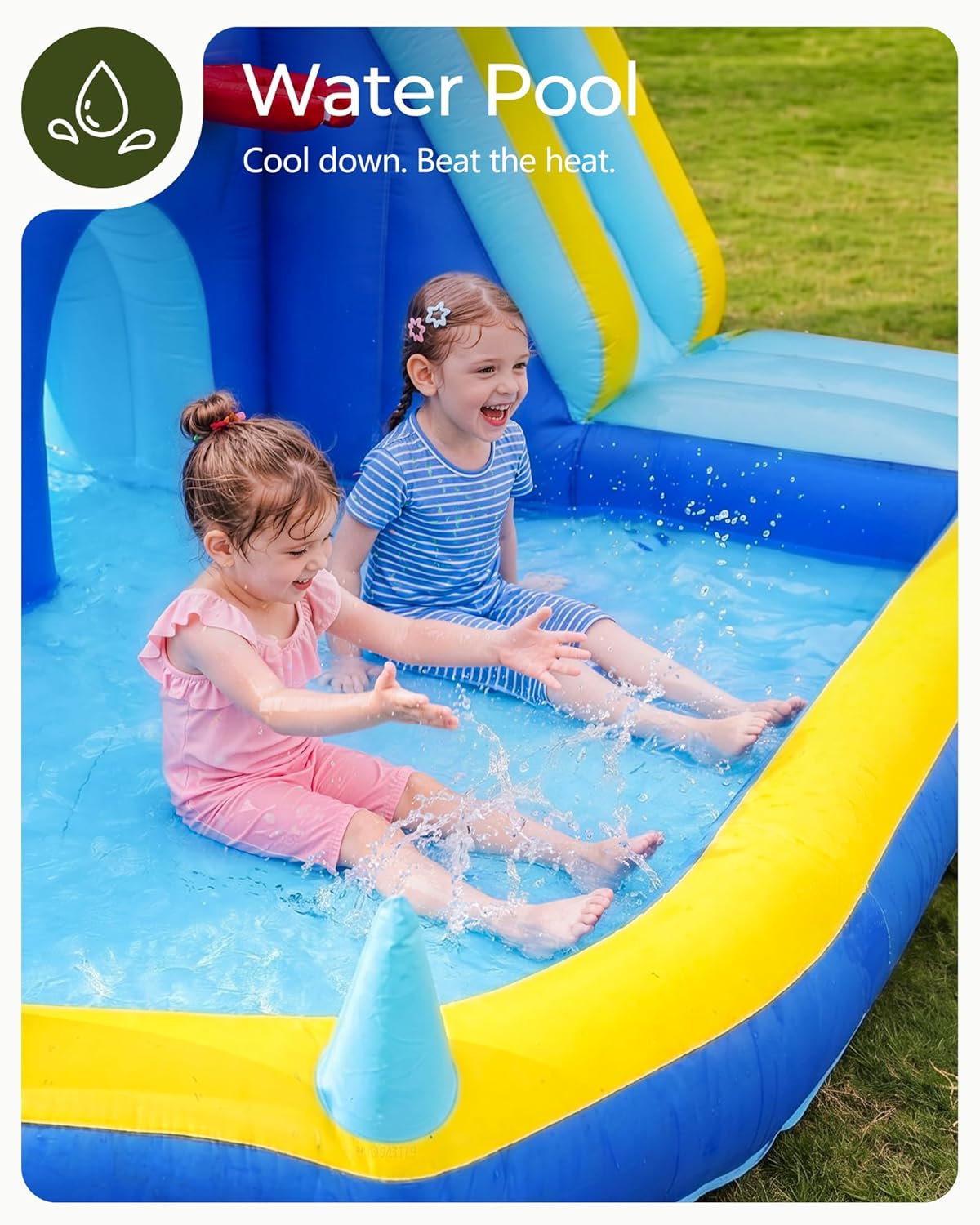 Надувная водная горка-батут дл – обзор и цена Kids Outdoor Inflatable Water Slide