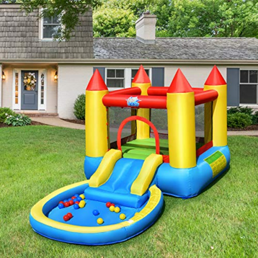 Надувной батут для детей 3-5 л – обзор и цена Kids Outdoor Inflatable Water Slide