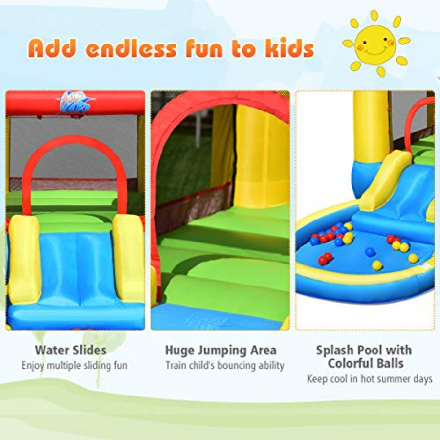 Надувной батут для детей 3-5 л – обзор и цена Kids Outdoor Inflatable Water Slide