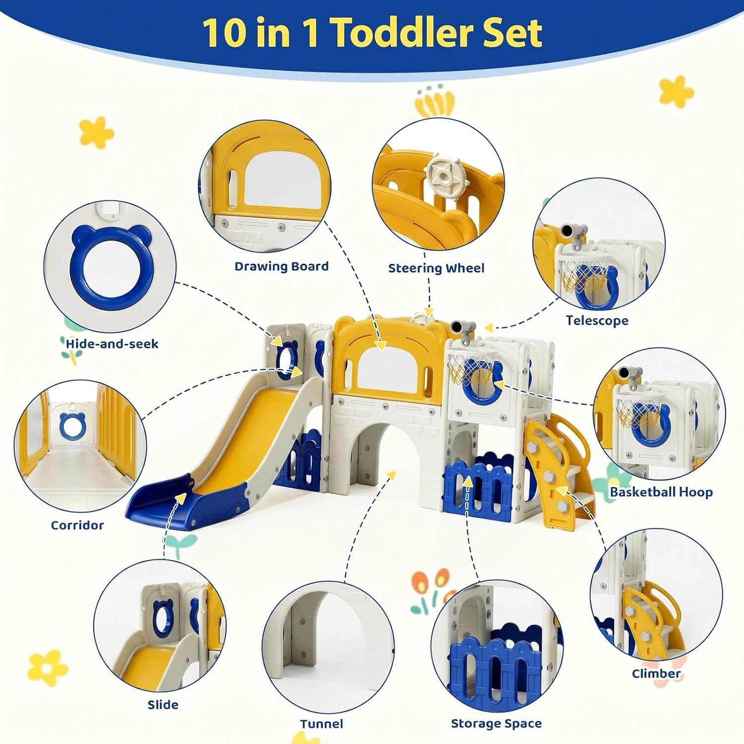 Игровой комплекс 10-в-1 для ма – обзор и цена Kids Outdoor Toys B&Q