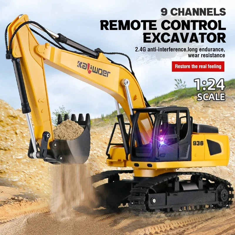 Huina Радиоуправляемый экскава – обзор и цена Kids Outdoor Excavator