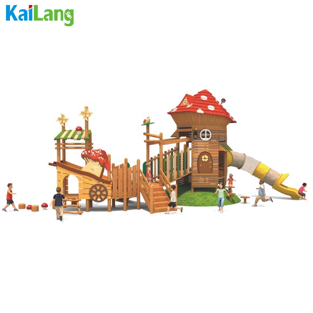 Деревянный игровой комплекс в  – обзор и цена Outdoor Children'S Park