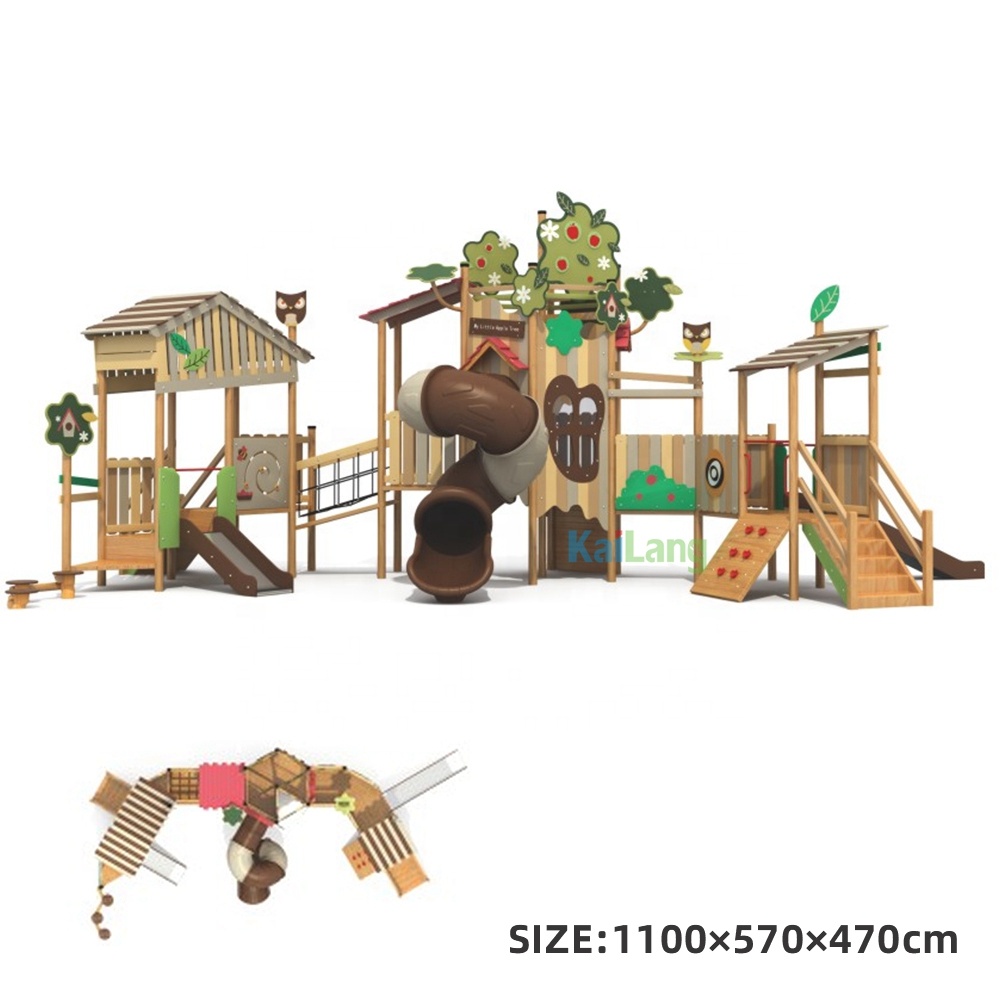 Деревянный балансировочный мос – обзор и цена Outdoor Children'S Park