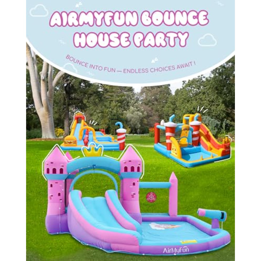 Надувная водная горка-батут дл – обзор и цена Kids Outdoor Inflatable Water Slide