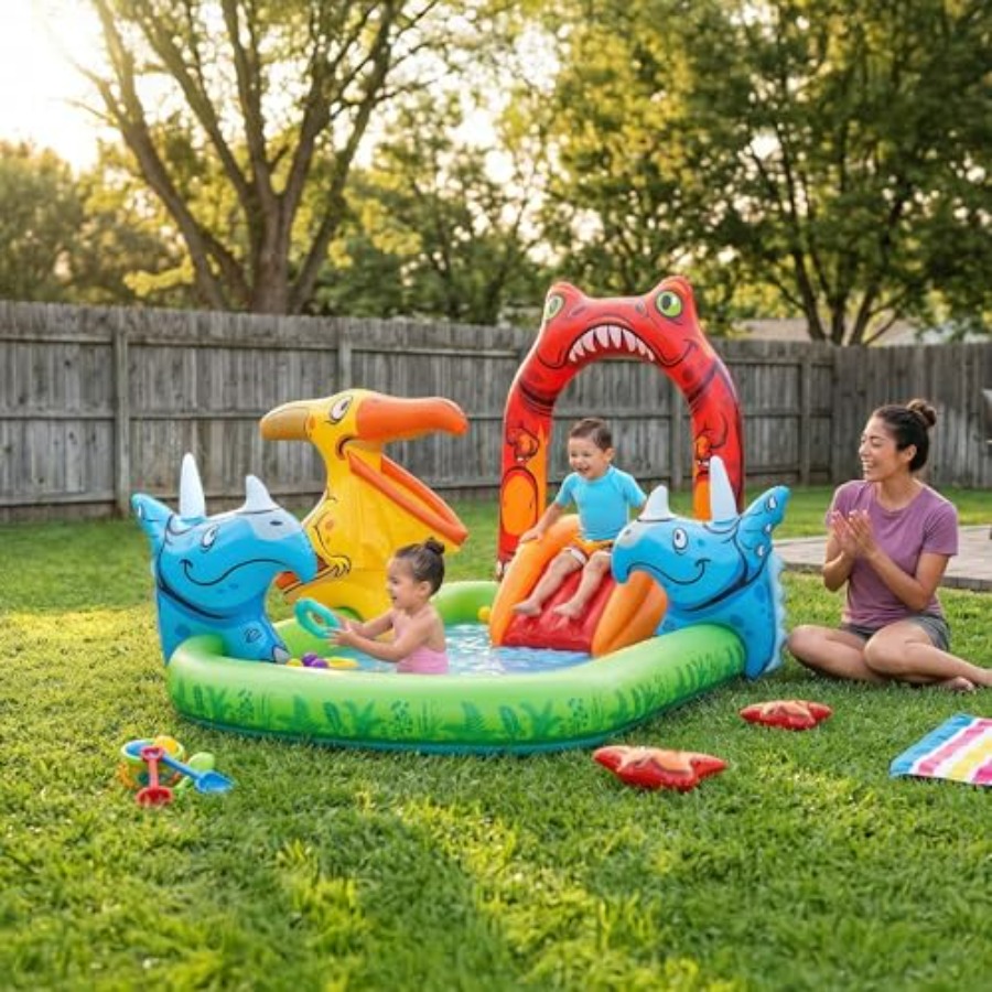 Детский водный игровой центр д – обзор и цена Kids Outdoor Inflatable Water Slide